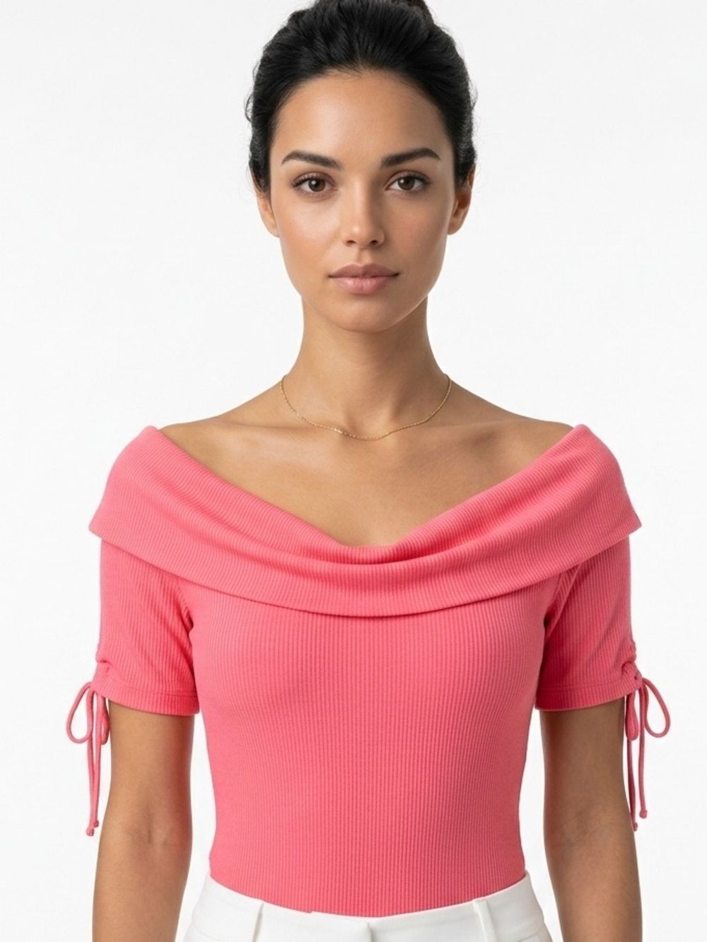 TOPSHOP | Coral Off the Shoulder Bodysuit Women’s Size 12